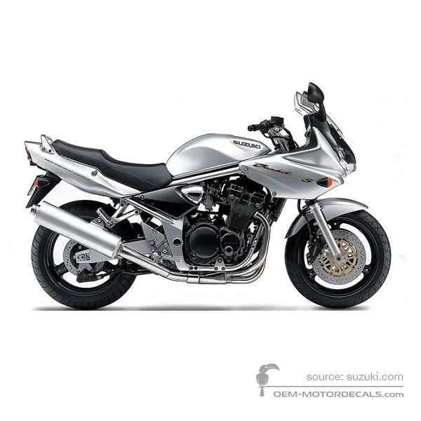 Naklejki do Suzuki GSF1200S BANDIT 2002 - Srebrny • Suzuki Naklejki OEM
