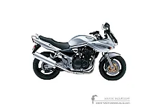Stickers voor Suzuki GSF1200S BANDIT 2003 - Zilver • Suzuki OEM Stickers