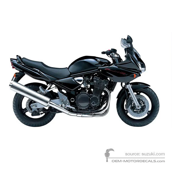Decals for Suzuki GSF1200S BANDIT 2005 - Black • Suzuki OEM Decals