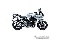 Autocollants pour Suzuki GSF1200S BANDIT 2005 - Argent • Suzuki Autocollants OEM