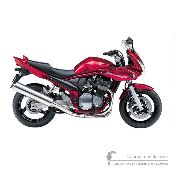 Naklejki do Suzuki GSF1200S BANDIT 2006 - Czerwony • Suzuki Naklejki OEM