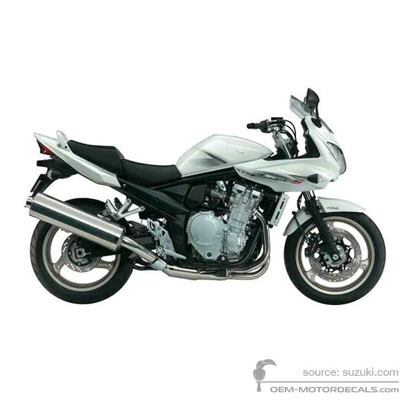 Autocollants pour Suzuki GSF1200S BANDIT Limited Edition 2009 - Blanc • Suzuki Autocollants OEM