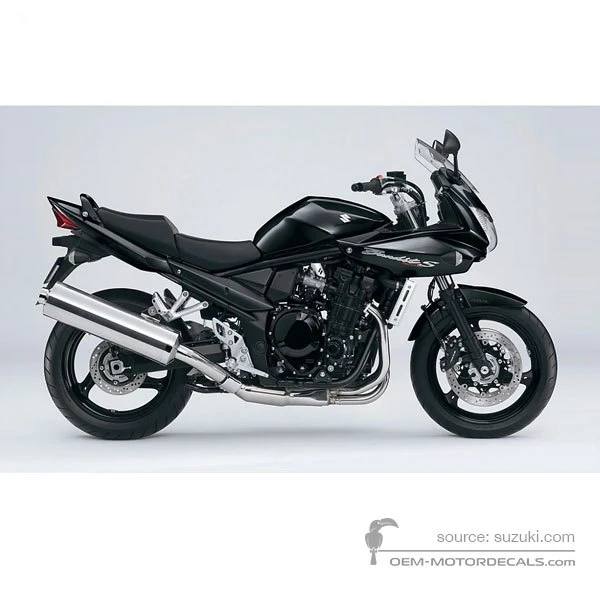 Stickers voor Suzuki GSF1250S BANDIT 2009 - Zwart • Suzuki OEM Stickers