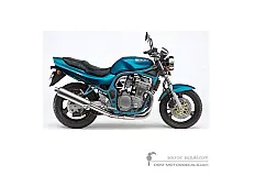 Aufkleber für Suzuki GSF600N BANDIT 1998 - Azurblau • Suzuki OEM-Aufkleber