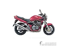 Adesivi per Suzuki GSF600N BANDIT 2000 - Rosso • Suzuki Adesivi OEM