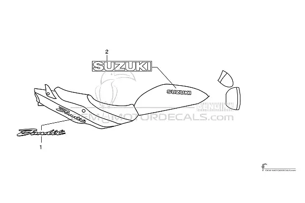Suzuki GSF600N BANDIT 2000 - Nero