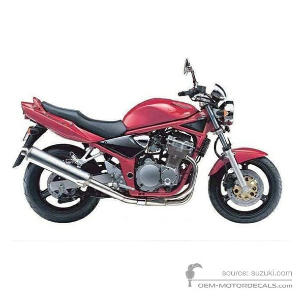 Decals for Suzuki GSF600N BANDIT 2001 - Red • Suzuki OEM Decals