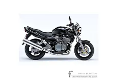 Stickers voor Suzuki GSF600N BANDIT 2001 - Zwart • Suzuki OEM Stickers