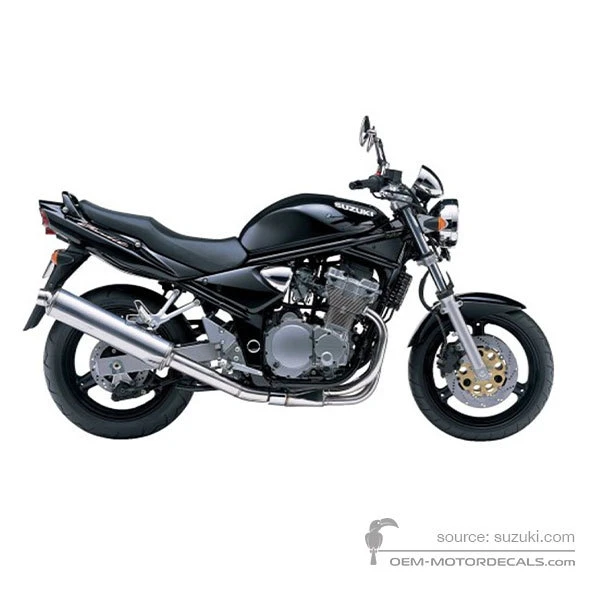 Naklejki do Suzuki GSF600N BANDIT 2003 - Czarny • Suzuki Naklejki OEM