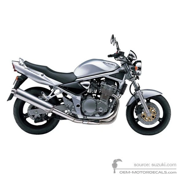 Decals for Suzuki GSF600N BANDIT 2004 - Silver • Suzuki OEM Decals