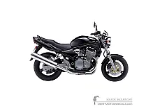 Stickers voor Suzuki GSF600N BANDIT 2004 - Zwart • Suzuki OEM Stickers