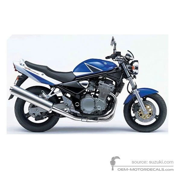 Decals for Suzuki GSF600N BANDIT 2004 - Blue White • Suzuki OEM Decals