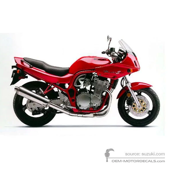 Pegatinas para Suzuki GSF600S BANDIT 1999 - Rojo • Suzuki Pegatinas OEM