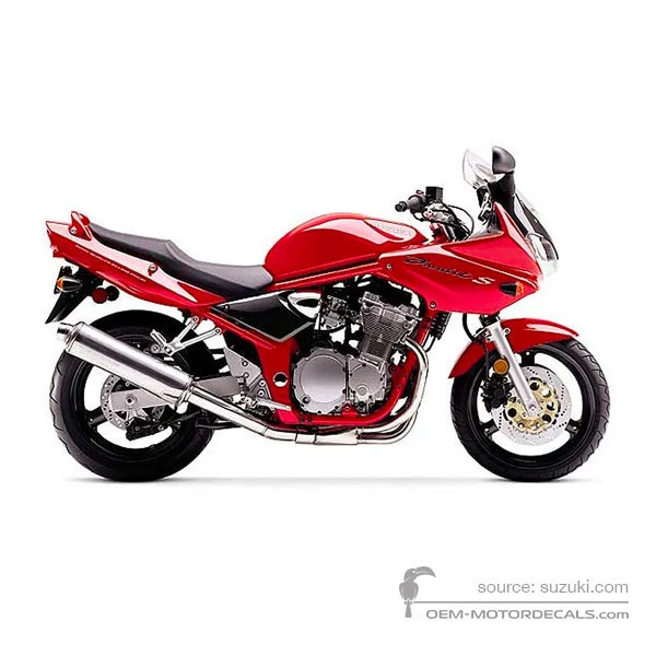 Adesivi per Suzuki GSF600S BANDIT 2000 - Rosso • Suzuki Adesivi OEM