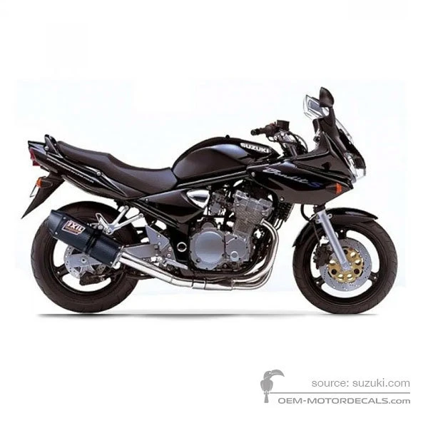 Naklejki do Suzuki GSF600S BANDIT 2001 - Czarny • Suzuki Naklejki OEM