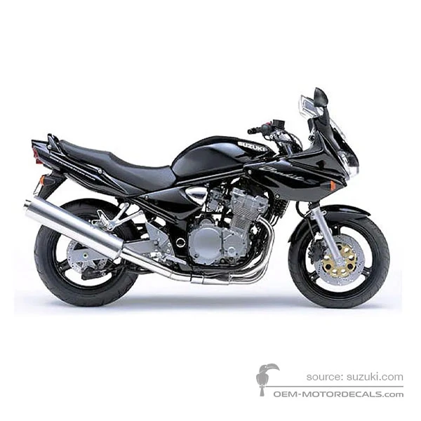 Aufkleber für Suzuki GSF600S BANDIT 2002 - Schwarz • Suzuki OEM-Aufkleber