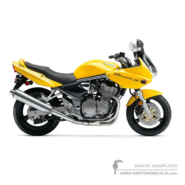 Naklejki do Suzuki GSF600S BANDIT 2003 - Żółty • Suzuki Naklejki OEM