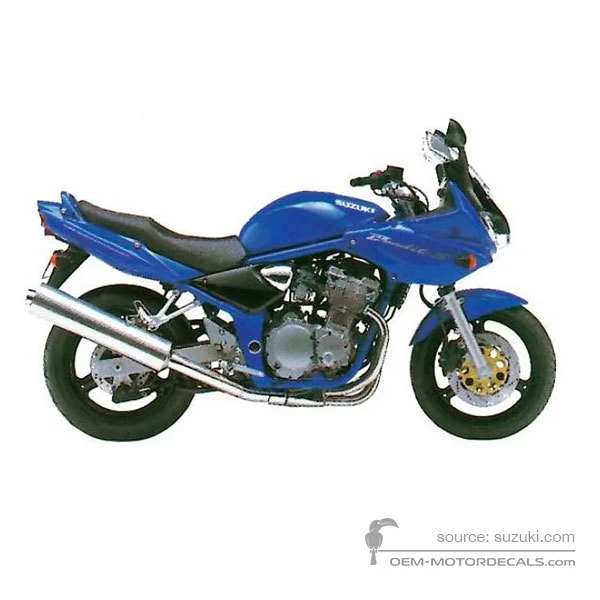 Autocollants pour Suzuki GSF600S BANDIT 2004 - Bleu • Suzuki Autocollants OEM