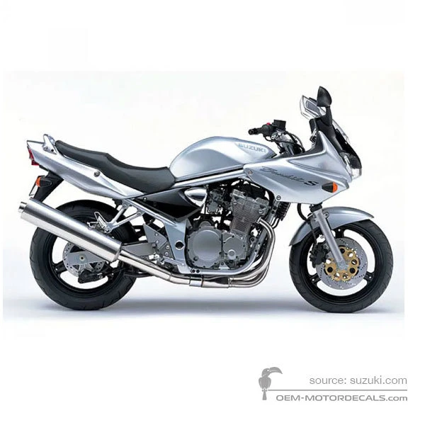 Naklejki do Suzuki GSF600S BANDIT 2004 - Srebrny • Suzuki Naklejki OEM