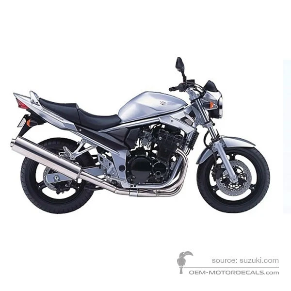 Decals for Suzuki GSF650N BANDIT 2005 - Silver • Suzuki OEM Decals