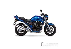 Decals for Suzuki GSF650N BANDIT 2005 - Blue • Suzuki OEM Decals