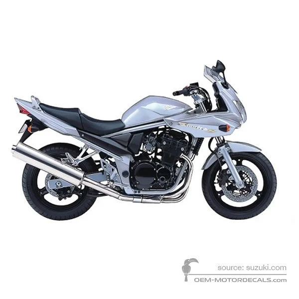 Aufkleber für Suzuki GSF650S BANDIT 2005 - Silber • Suzuki OEM-Aufkleber