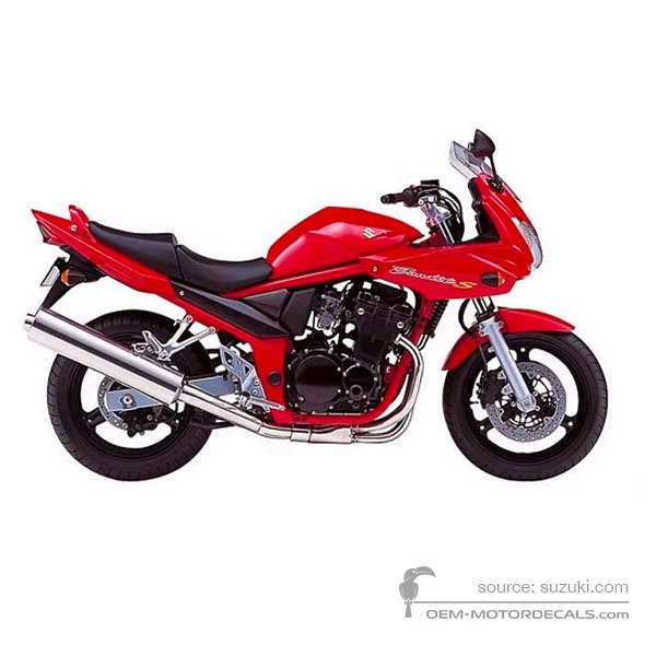 Naklejki do Suzuki GSF650S BANDIT 2005 - Czerwony • Suzuki Naklejki OEM