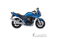 Stickers voor Suzuki GSF650S BANDIT 2005 - Blauw • Suzuki OEM Stickers