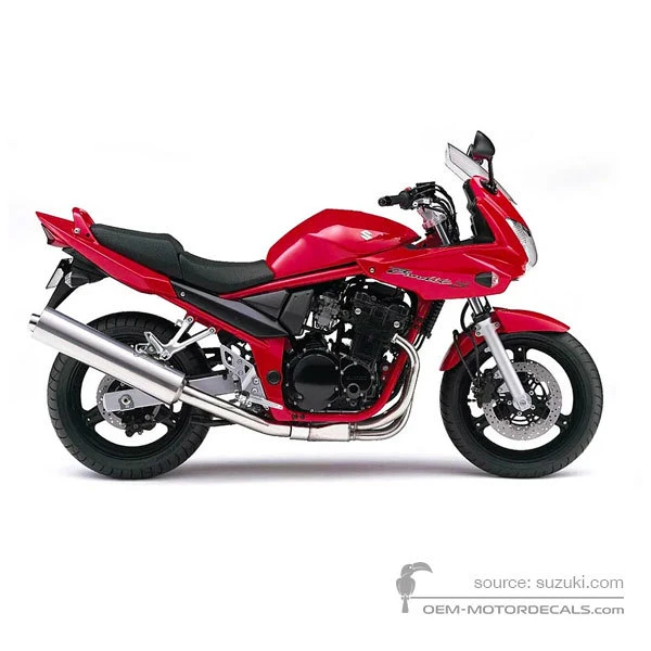 Pegatinas para Suzuki GSF650S BANDIT 2006 - Rojo • Suzuki Pegatinas OEM
