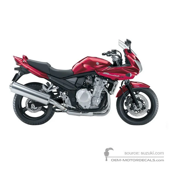 Pegatinas para Suzuki GSF650S BANDIT 2008 - Rojo • Suzuki Pegatinas OEM