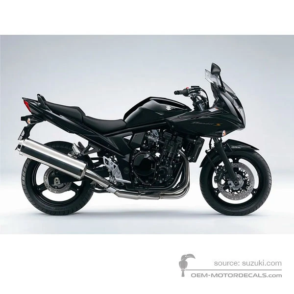 Adesivi per Suzuki GSF650S BANDIT 2009 - Nero • Suzuki Adesivi OEM
