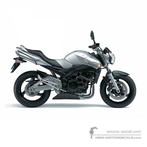 Naklejki do Suzuki GSR600 2007 - Srebrny • Suzuki Naklejki OEM