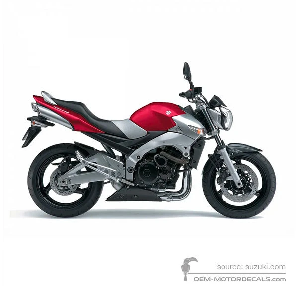 Naklejki do Suzuki GSR600 2007 - Czerwony • Suzuki Naklejki OEM