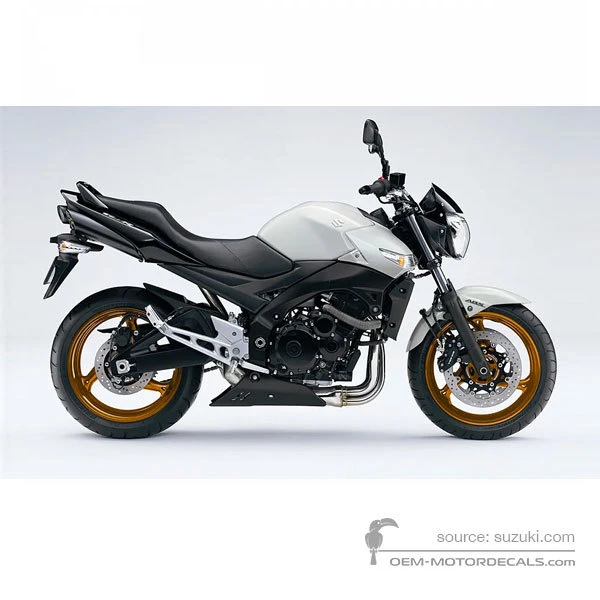 Aufkleber für Suzuki GSR600 2010 - Weiss • Suzuki OEM-Aufkleber