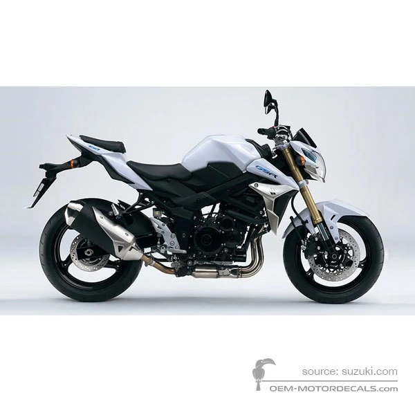 Naklejki do Suzuki GSR750 2012 - Biały • Suzuki Naklejki OEM