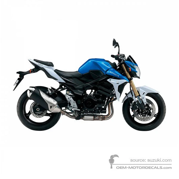 Naklejki do Suzuki GSR750 2013 - Niebieski • Suzuki Naklejki OEM