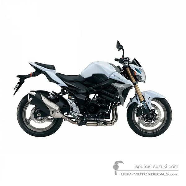 Naklejki do Suzuki GSR750 2013 - Biały • Suzuki Naklejki OEM