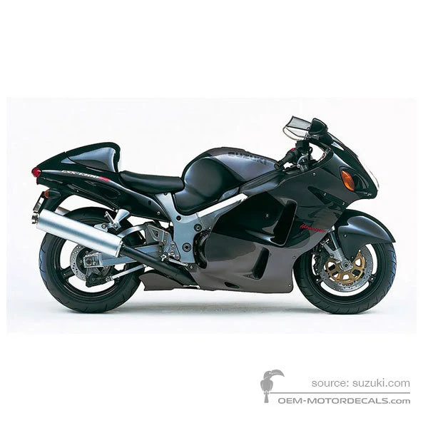 Adesivi per Suzuki GSX1300R Hayabusa 2000 - Nero • Suzuki Adesivi OEM