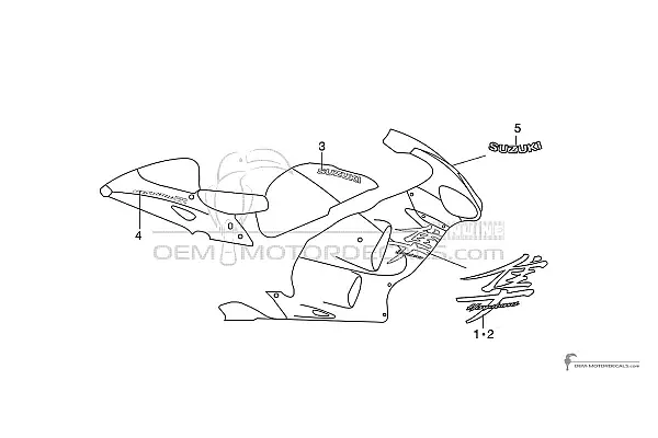 Suzuki GSX1300R Hayabusa 1999 - Zwart