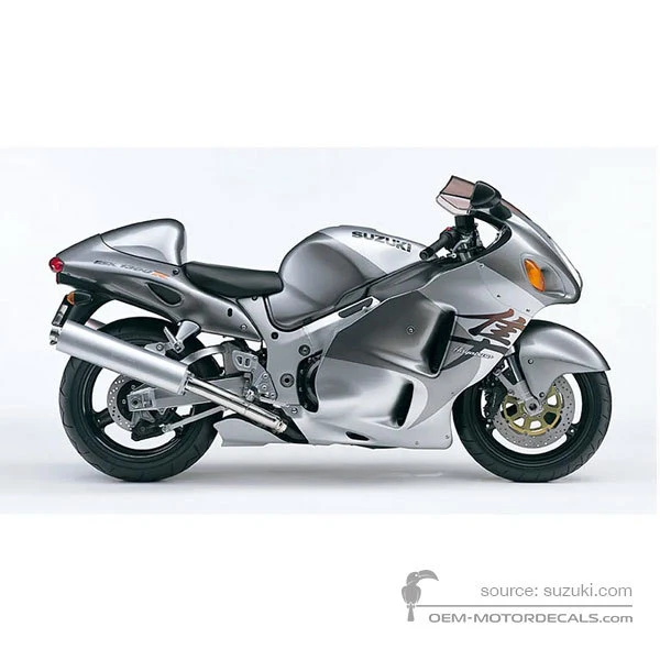 Aufkleber für Suzuki GSX1300R Hayabusa 2002 - Silber • Suzuki OEM-Aufkleber