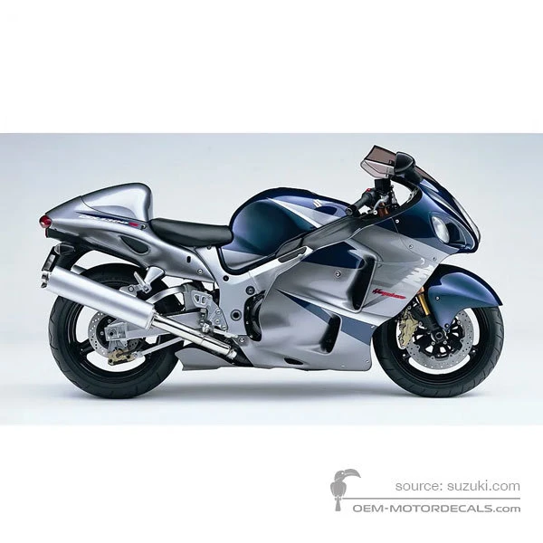 Pegatinas para Suzuki GSX1300R Hayabusa 2006 - Azul • Suzuki Pegatinas OEM