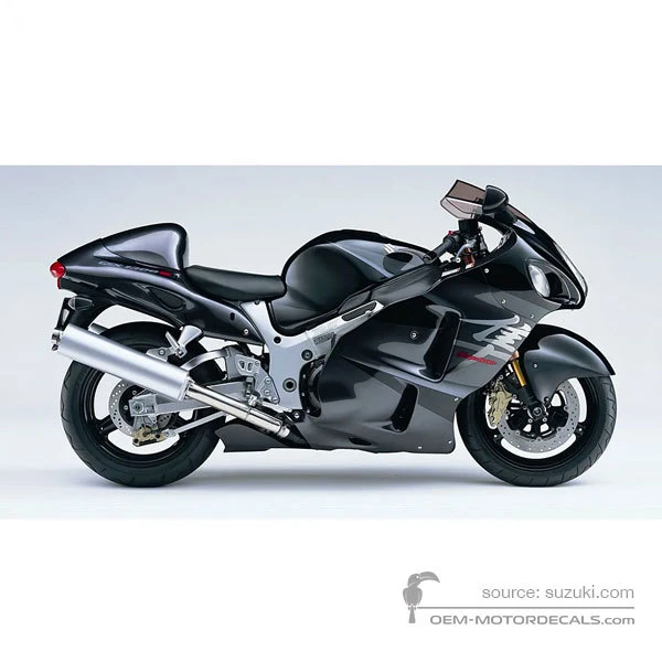 Pegatinas para Suzuki GSX1300R Hayabusa 2006 - Negro • Suzuki Pegatinas OEM