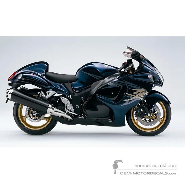 Pegatinas para Suzuki GSX1300R HAYABUSA 2008 - Azul • Suzuki Pegatinas OEM