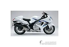 Autocollants pour Suzuki GSX1300R HAYABUSA 2009 - Blanc • Suzuki Autocollants OEM