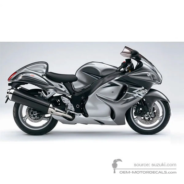 Pegatinas para Suzuki GSX1300R HAYABUSA 2009 - Plata • Suzuki Pegatinas OEM