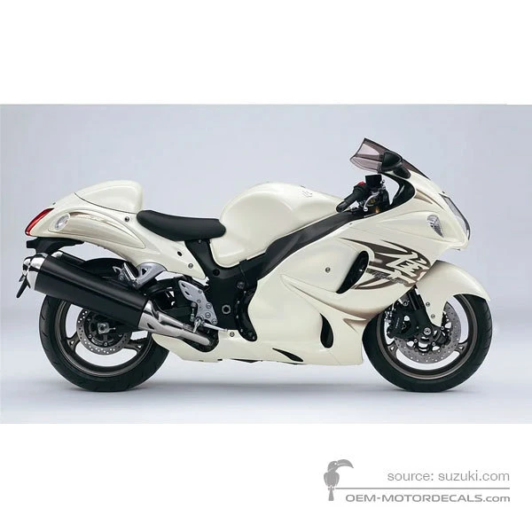 Pegatinas para Suzuki GSX1300R HAYABUSA 2011 - Blanco • Suzuki Pegatinas OEM
