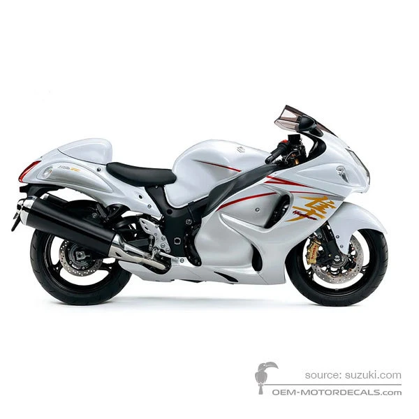 Stickers voor Suzuki GSX1300R HAYABUSA 2015 - Wit • Suzuki OEM Stickers