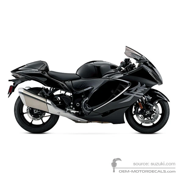 Pegatinas para Suzuki GSX1300R HAYABUSA 2023 - Negro • Suzuki Pegatinas OEM