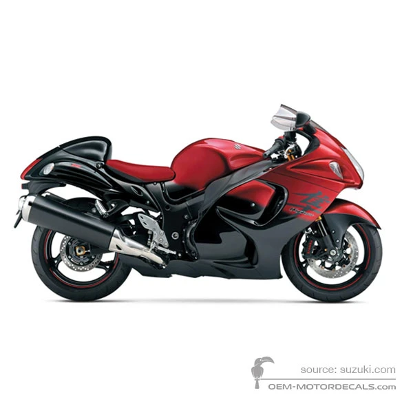 Adesivi per Suzuki GSX1300R HAYABUSA 2014 50th Anniversary Edition - Rosso • Suzuki Adesivi OEM