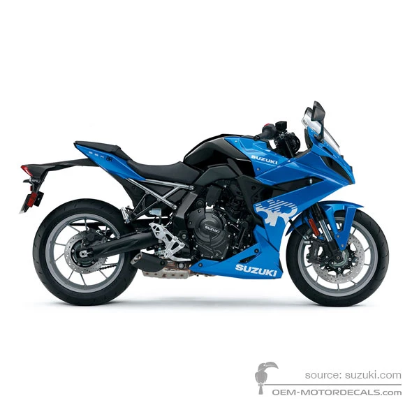 Naklejki do Suzuki GSX8R 2025 - Niebieski • Suzuki Naklejki OEM